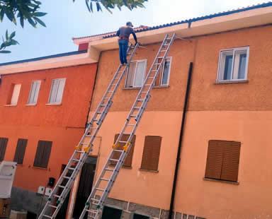 Trabajos con escalera