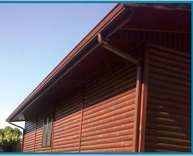 Colores y acabados de canalones — trabajo de Canalones Sierra