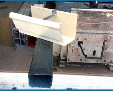 Bajante de aluminio